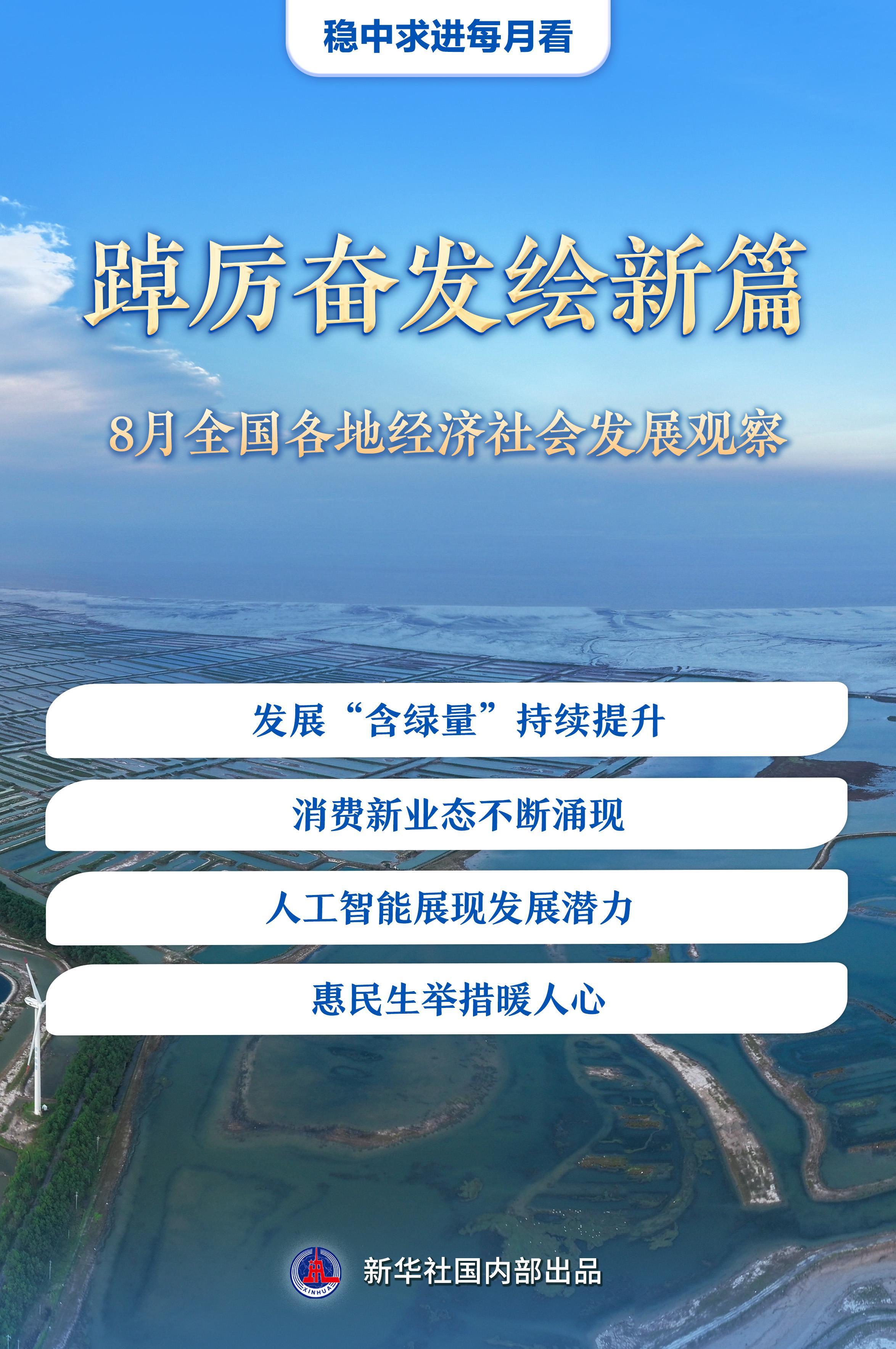 kaiyun-稳中求进每月看|踔厉奋发绘新篇——8月全国各地经济社会发展观察